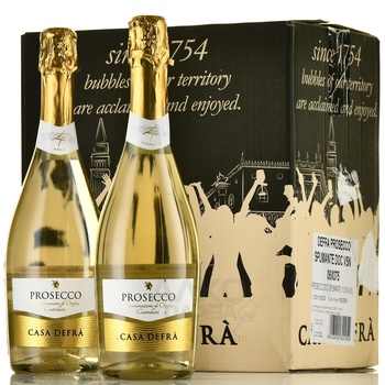 Casa Defra Prosecco Spumante - вино игристое Просекко Спуманте Каза Дефра 0.75 л