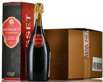 Gosset Brut Grande Reserve gift box - шампанское Госсе Брют Гранд Резерв 0.75 л в п/у