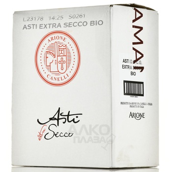 Arione Asti Extra Secco - вино игристое Арионе Асти Экстра Секко 0.75 л брют белое