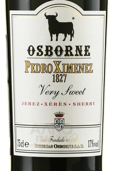 Sherry Osborne Pedro Ximenez - херес Осборн Педро Хименес 0.75 л