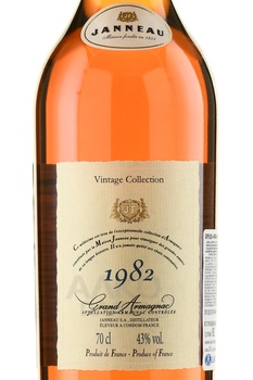 Janneau Vintage Collection 1982 Gift Box - арманьяк Жанно Винтажная Коллекция 1982 года 0.7 л в п/у