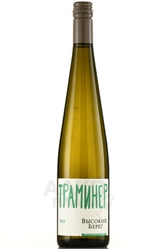Вино Высокий берег Траминер Зеленая серия 0.75 л белое сухое