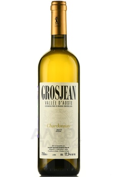 Grosjean Chardonnay - вино Грожан Шардоне 2022 год 0.75 л белое сухое