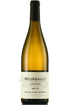 Domaine Pierre Boisson Meursault Les Criots - вино Домен Пьер Буасон Мерсо Ле Крио 2019 год 0.75 л белое сухое