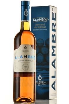Alambre Moscatel de Setubal - вино крепленое Аламбре Мушкатель де Сетубаль 0.75 л белое в п/у