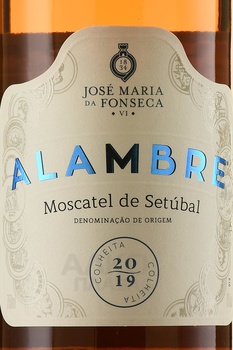 Alambre Moscatel de Setubal - вино крепленое Аламбре Мушкатель де Сетубаль 0.75 л белое в п/у