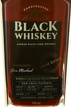 Black Whiskey Single Barrel - виски Блэк Виски Сингл Баррел 0.7 л