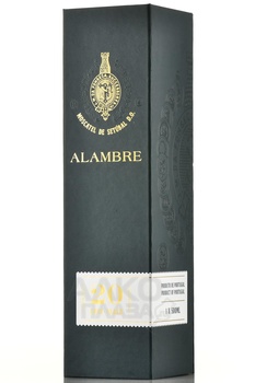 Alambre Moscatel de Stubal 20 years - вино крепленое Аламбре Мушкатель де Сетубал 20 лет 0.5 л белое сладкое в п/у