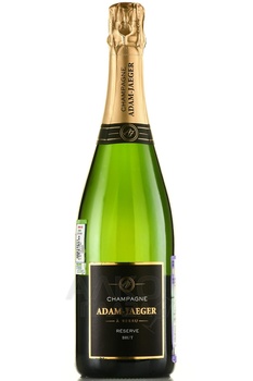 Champagne Adam-Jaeger Reserve Brut - шампанское Шампань Адам Жаже Резерв Брют 2017 год 0.75 л белое брют
