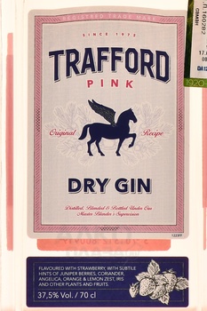 Trafford Rose Dry Gin - джин Траффорд Розовый Драй 0.7 л