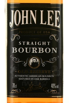 John Lee Straight Bourbon Old Reserve - виски Джон Ли Стрейт Бурбон Олд Резерв 0.7 л