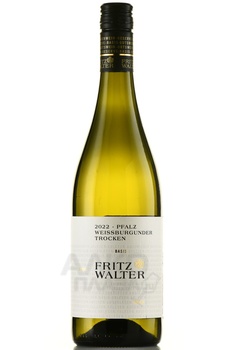 Fritz Walter Wisser Burgunder Trocken - вино Фриц Вальтер Вайсер Бургундер 0.75 л белое сухое