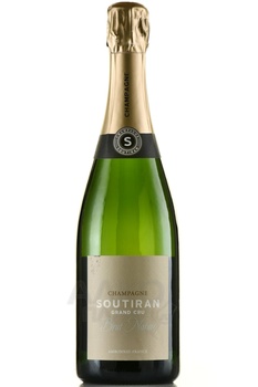 Soutiran Brut Nature Grand Cru - шампанское Сутиран Брют Натюр Гран Крю 0.75 л