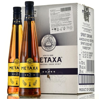 Metaxa 5 stars - бренди Метакса 5 звезд 0.7 л