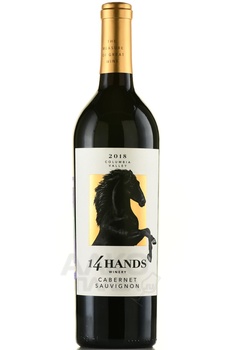 14 Hands Cabernet Sauvignon Columbia Valley - вино 14 Хендс Каберне Совиньон Коламбиа Вэлли 2018 год 0.75 л красное полусухое