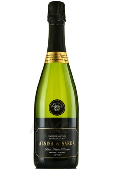 Alsina & Sarda Cava Brut Nature Reserva - вино игристое Альсина и Сарда Кава Брют Натюр Резерва 2020 год 0.75 л белое экстра брют