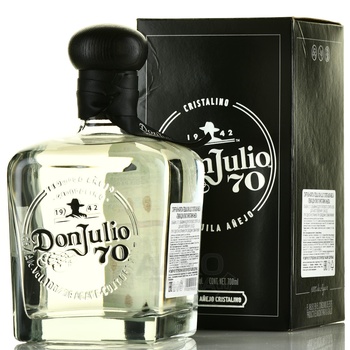 Don Julio 70 Cristalino Anejo - текила Дон Хулио 70 Кристалино Аньехо 0.7 л в п/у