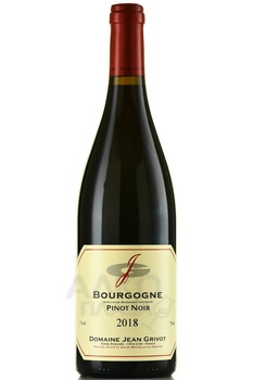 Domaine Jean Grivot Bourgogne Pinot Noir - вино Домен Жан Гриво Бургонь Пино Нуар 2018 год 0.75 л красное сухое