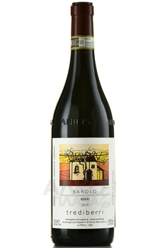 Trediberri Barolo Berri - вино Тредиберри Бароло Берри 2019 год 0.75 л красное сухое