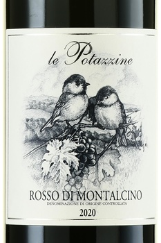 Tenuta Le Potazzine Rosso Di Montalcino - вино Россо ди Монтальчино Тенуте Ле Потаццине 2020 год 0.75 л красное сухое