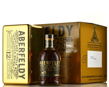 Aberfeldy 12 Years Old - виски солодовый Аберфелди 12 лет 0.7 л в металлической коробке