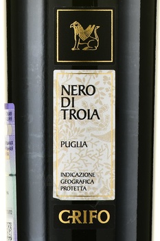 Grifone Nero di Troia Puglia - вино Грифоне Неро ди Троя Апулия 2021 год 0.75 л красное полусухое