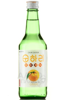 Soju Chum Churum Soonhari Citron - водка Соджу Чум Чурум Сунхари со вкусом цитрон 0.36 л
