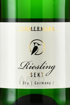 Zimmermann Riesling Sekt - вино игристое Циммерманн Рислинг Зект 0.75 л белое сухое