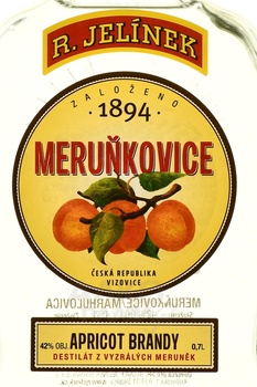 R. Jelinek, Merunkovice - бренди Абрикосовица 0.7 л Рудольф Елинек