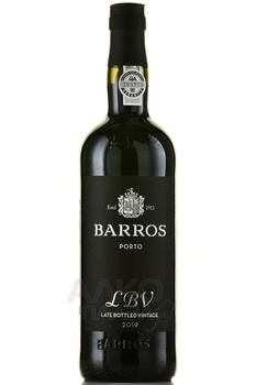 Barros Late Bottle Vintage - портвейн Барруш Лэйт Ботлд Винтаж 2019 год 0.75 л в п/у