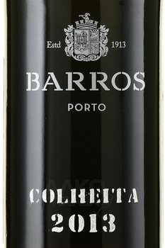 Barros Colheita 2013 - портвейн Барруш Кулейта 2013 год 0.75 л в п/у