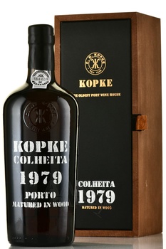 Porto Kopke Colheita Vintage 1979 Wooden Box - портвейн Копке Колейта Винтаж 1979 0.75 л в д/у