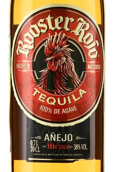 Tequila Rooster Rojo Anejo - текила Рустер Рохо Аньехо 0.7 л