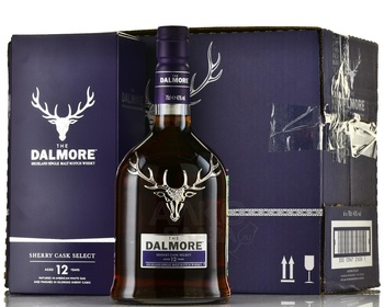 Dalmore 12 Years Old Sherry Cask Select gift box - виски солодовый Далмор 12 лет Шерри Каск Селект 0.7 л в п/у