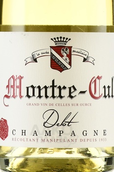 Champagne Delot Montre-Cul Brut - шампанское Шампань Дело Монтр-Кюль Брют 2021 год 0.75 л белое брют