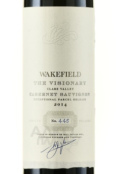 Wakefield The Visionary Cabernet Sauvignon gift box - австралийское вино Вейкфилд Виженери Каберне Совиньон 0.75 л