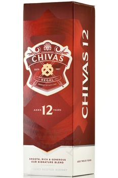 Chivas Regal 12 years - виски Чивас Ригал 12 лет 1 л