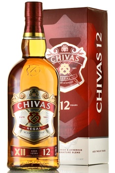 Chivas Regal 12 years - виски Чивас Ригал 12 лет 1 л