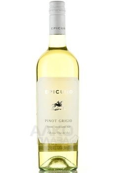 Epicuro Pinot Grigio Terre Siciliane - вино Эпикуро Пино Гриджио Терре Сичилиане 2021 год 0.75 л белое полусухое