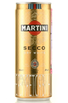 Martini Secco - вермут Мартини Секко 0.25 л полусухой белый