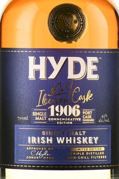 Hyde №9 Port Cask Finish - виски Хайд №9 Порт Каск Финиш 0.7л в п/у