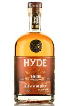 Hyde №8 Stout Cask Finish - виски Хайд №8 Стаут Каск Финиш 0.7 л в п/у + 2 бокала