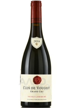 Clos De Vougeot Grand Cru Nicole Lamarche - вино Кло де Вужо Гран Крю Николь Ламарш 2018 год 0.75 л красное сухое