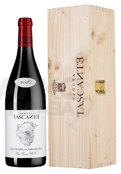 Tascante Contrada Sciaranuova Etna Rosso inwooden giftbox - вино Тасканте Контрада Шарануова Этна Россо в  д/у красное сухое