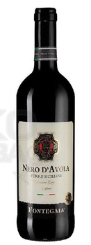 Fontegaia Nero d’Avola - вино Фонтегайа Неро д’Aвола 0,75 л красное сухое
