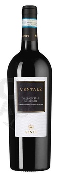 Santi Ventale Valpolicella Superiore - вино Санти Вентале Вальполичелла Супериоре  2020 год 0.75 л  красное полусухое