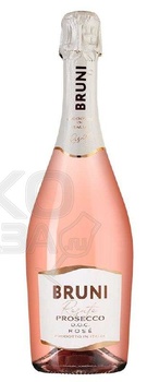 Bruni Prosecco Rose - вино игристое Бруни Просекко Розе 2022 год 0.75 л розовое брют