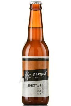 Dargett Apricot Ale - пиво Даргетт Абрикосовый Эль 0.33 л светлое нефильтрованное