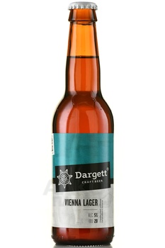Dargett Vienna Lager - пиво Даргетт Венский Лагер 0.33 л темное нефильтрованное