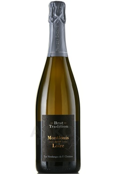 Francois Chidaine Brut Tradition Montlouis sur Loire - вино игристое Франсуа Шидэн Брют Традисьон Монлуи сюр Луар 2020 год 0.75 л белое брют